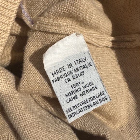 Vintage Talbots Made in Italy 100% Merino Wool Argyle Sweater - Picture 5 of 5